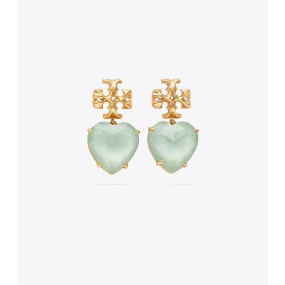 Tory Burch Gold and Mint Earrings - Picture 2 of 4